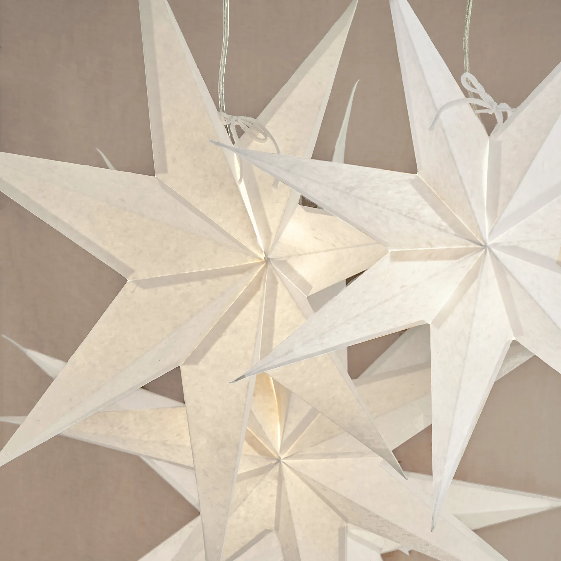 Greta Christmas star white, 44 cm Watt & Veke