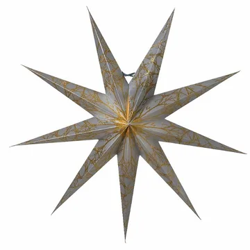 Iris slim advent star 80 cm - Silver-guld - Watt & Veke