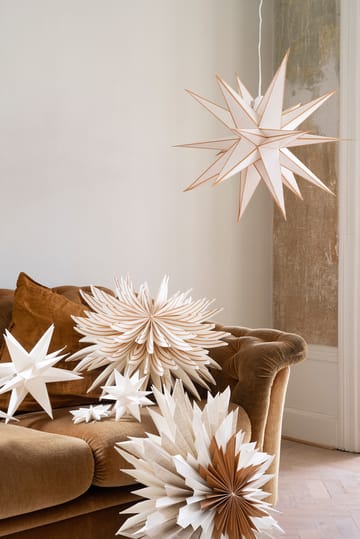 Lovisa adventsstjärna Ø50 cm - Vit-guld - Watt & Veke