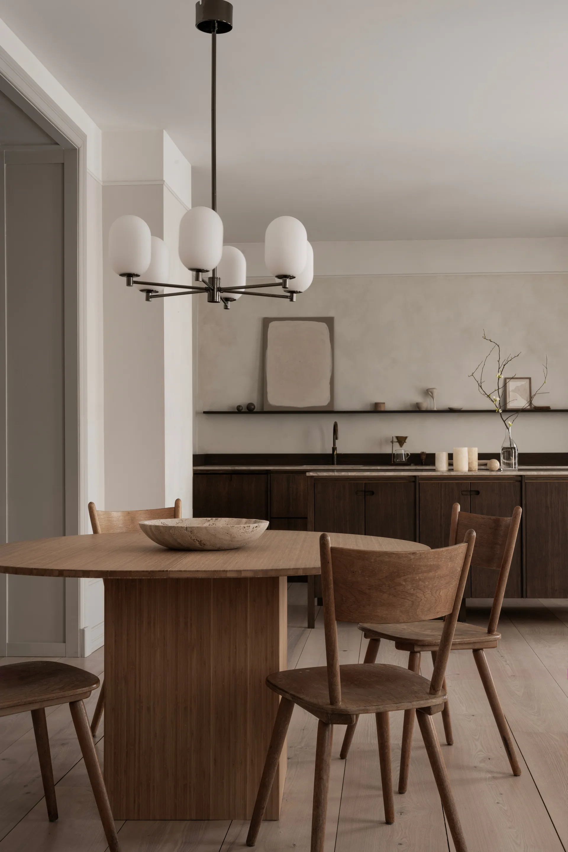 Noor chandelier Ø65 cm, White Watt & Veke