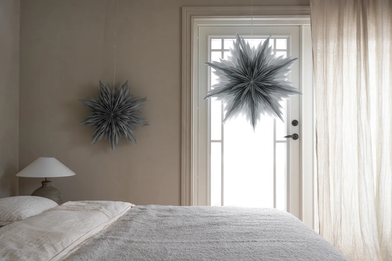 Oslo advent star Ø80 cm 2-pack - Grey Watt & Veke