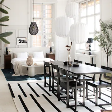 Prisma Pendelleuchte Ø45cm - Weiß - Watt & Veke