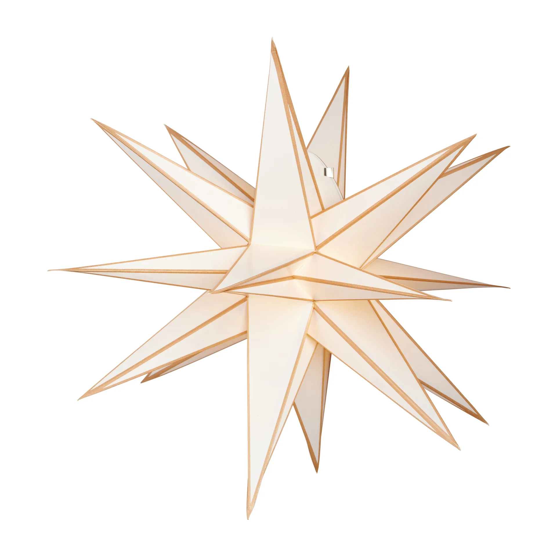 Sputnik adventsstjärna Ø60 cm, Vit-guld Watt & Veke