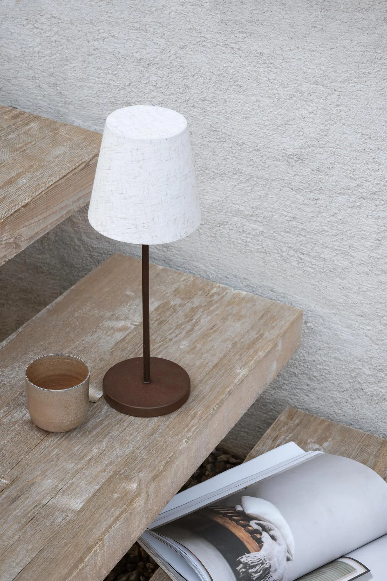 Tyra table tragbare Tischleuchte Ø14 cm, Coffee Watt & Veke