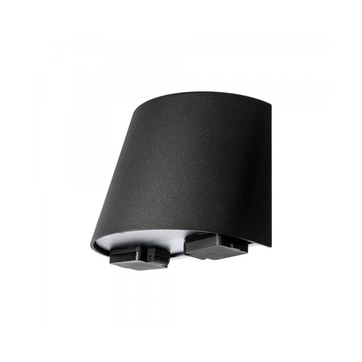 Mini Wandleuchte mit Stecker 18,5 cm, Schwarz Westal