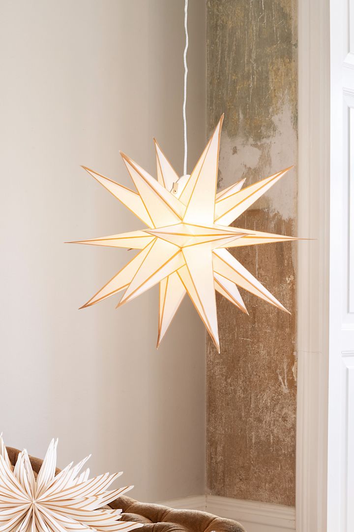 Sputnik a unique paper star lantern from Watt & Veke. 