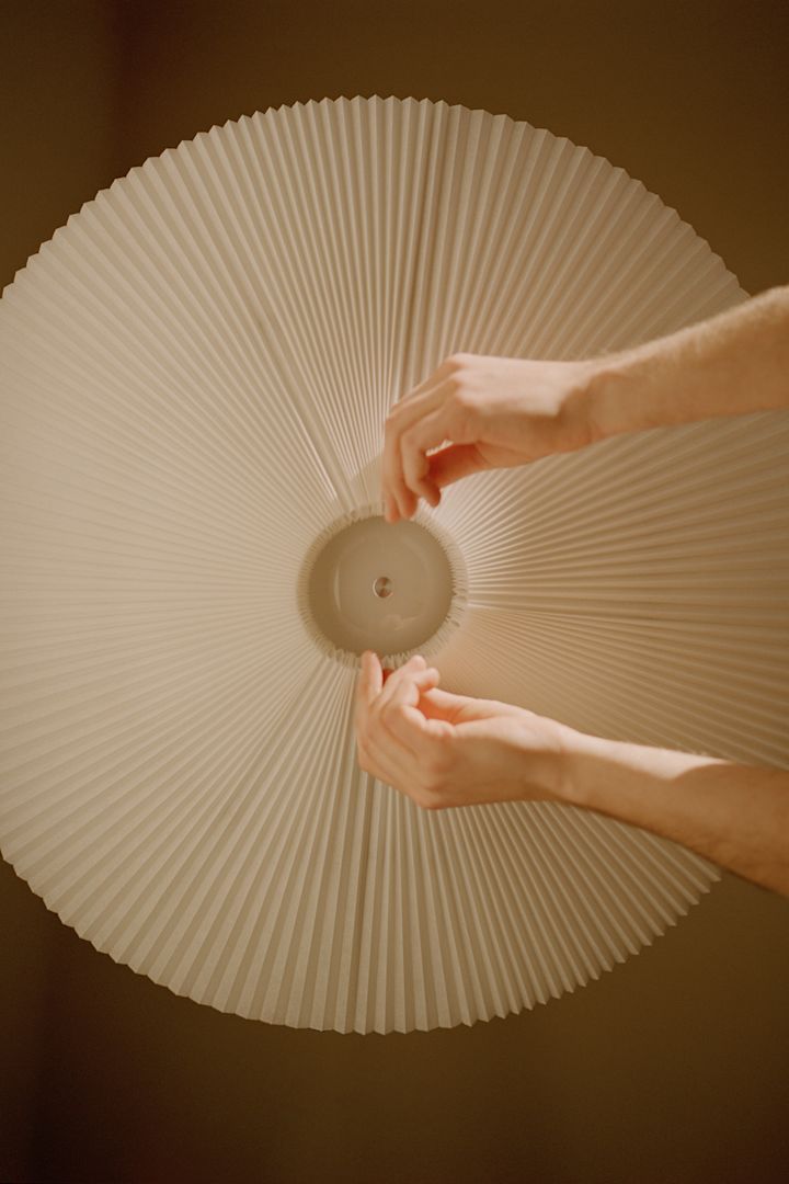 The Nebra pendant lamp from New Works from below. 