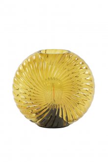Table lamp LED 16,5x7x16,5 cm MILADO glass ocher yellow