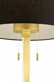 Nandor floor lamp E27 + LED black / gold