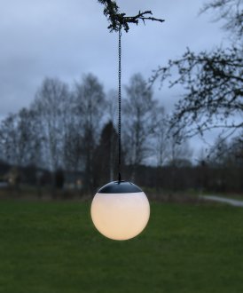 Globe hanging solar cell