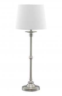 Shaft table lamp with velvet