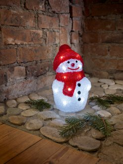 Snowman acrylic LED 22cm