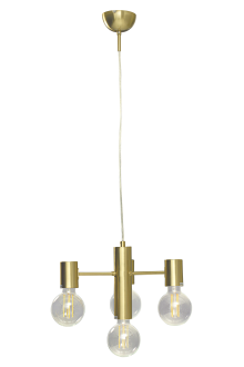 STRICT pendant lamp 4-light, matt brass
