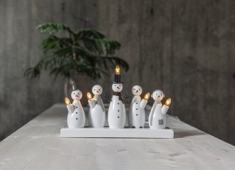 Snowman candlestick