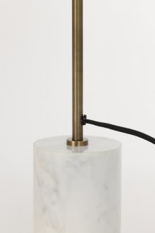 Floor lamp Ø15x153 cm MARBLE white marble+antique bronze