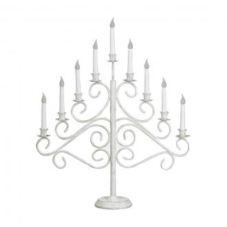 Wrought iron candle holder 9-arm