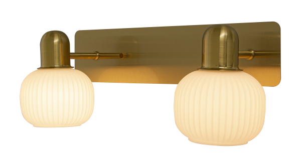 MESSINA wall lamp 2nd, matt brass
