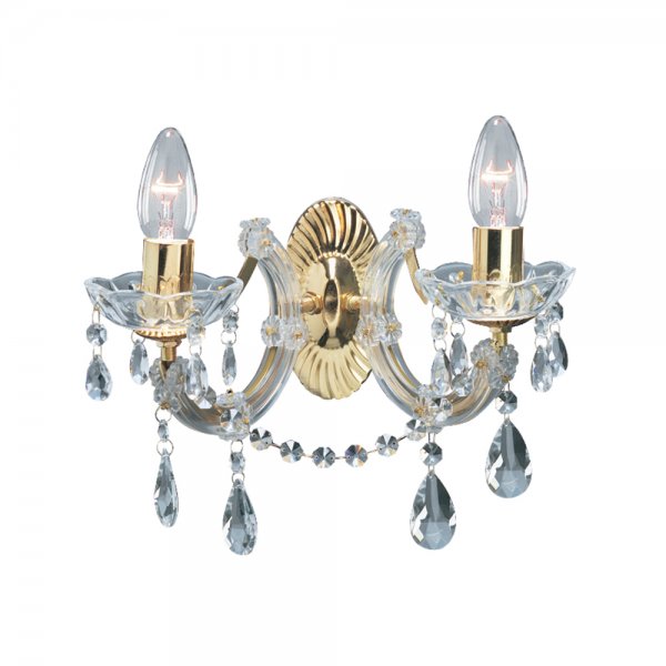marie therese 2 wall light (laiton / or)
