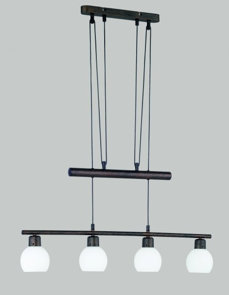 Fröddy LED E14 ceiling lamp 4L rustic