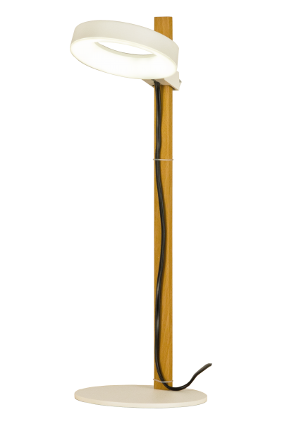 POP table lamp, white / wood