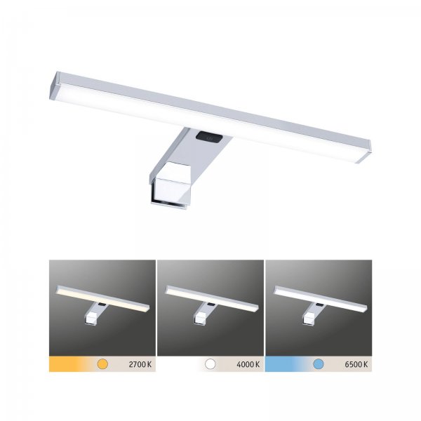Mirror Luminaire Selo IP44 LED 1x3.7W Tunable White 300mm Chrome 230V Alu/Acrylic