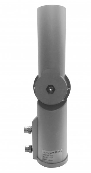 adjustable adapter gray Ø60/Ø60