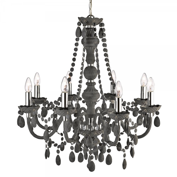 Marie Therese 8 Lights Chandeliers, Marie Therese Black Chandelier