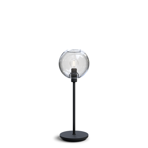 Table lamp Gloria black structure / clear glass (zwart)