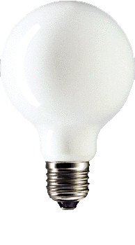 Globlampa matt Ø80 (E27)