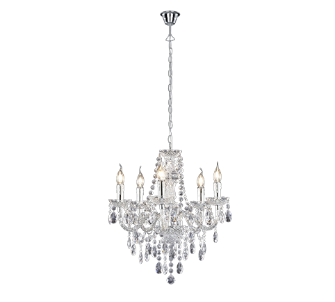 luster chandelier 5l 5xe14 transparent (transparent)