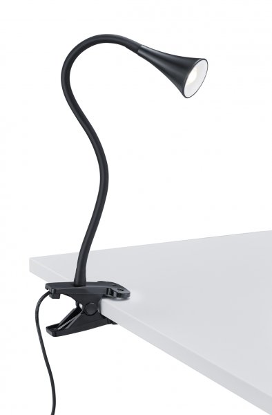 Viper LED table lamp clip-on black