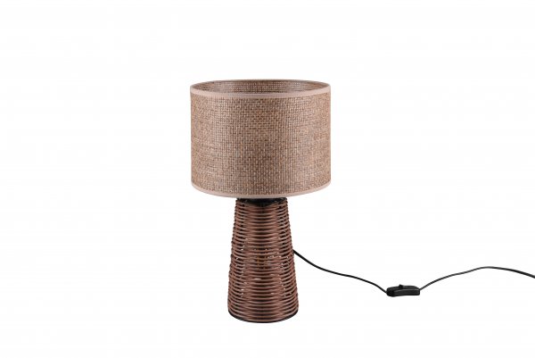 Straw table lamp