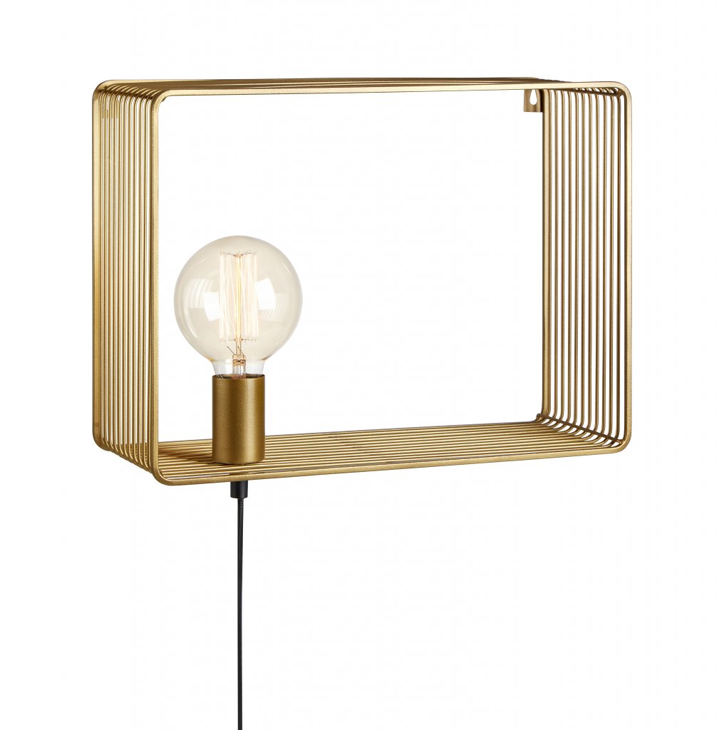 Shelf wall lamp (Messing / goud)