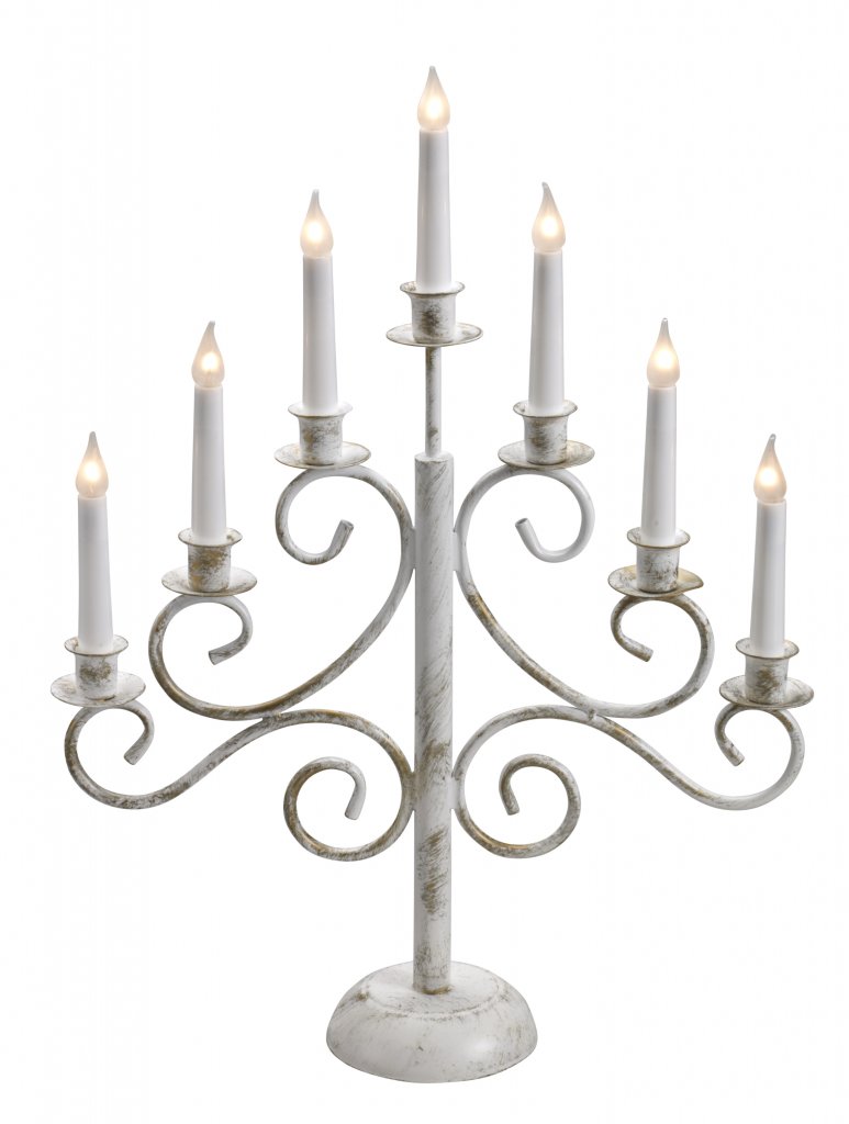 Pixie Design Forge Candlestick 7L (hvid)