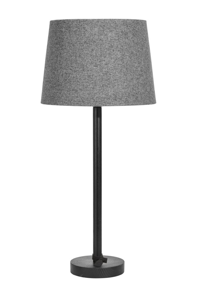 Colombus 50cm Sofia Dark Grey Shade, Dark Grey Table Lamp Shade