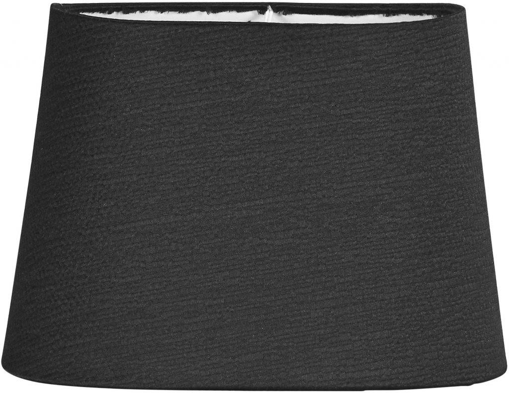 Omera silkelook lampeskærm, sort, 23/15/16 cm fra PR Home