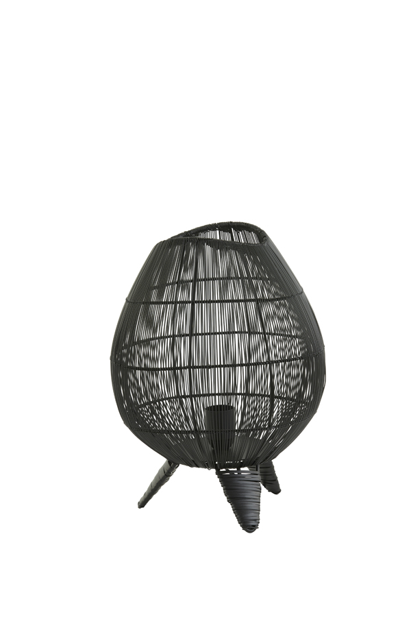 table lamp ø28x37 cm yumi matt black (le noir)