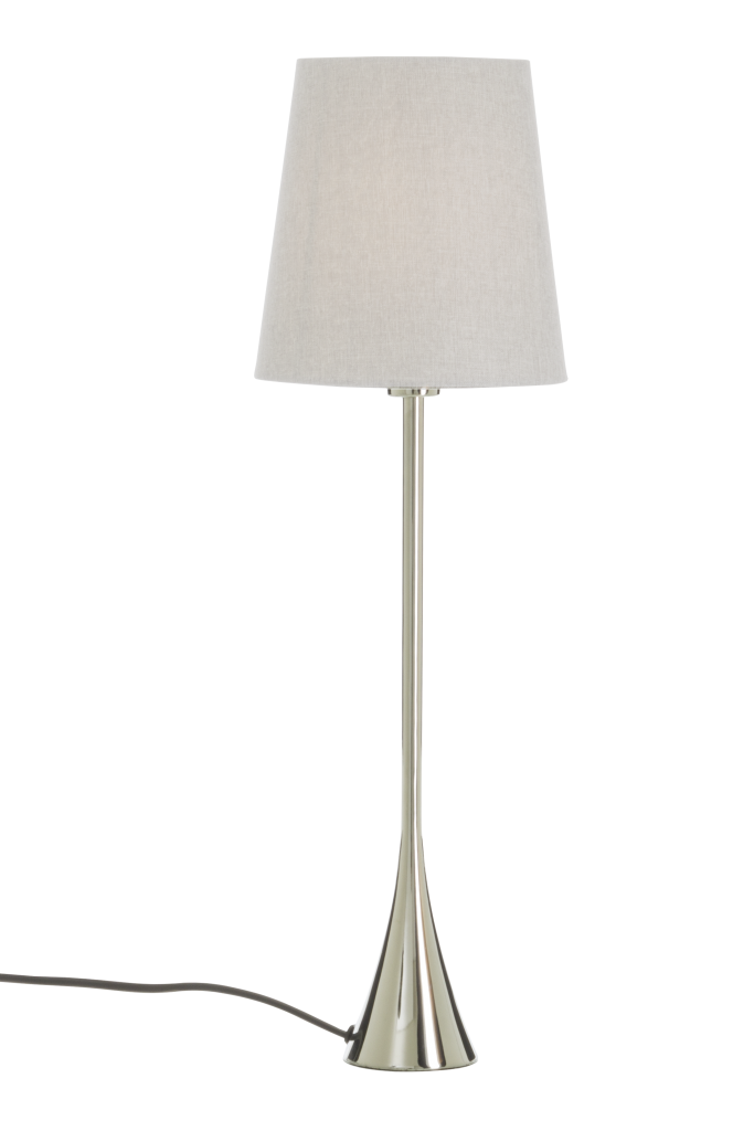 spira table lamp, medium, chrome / gray (chrome)