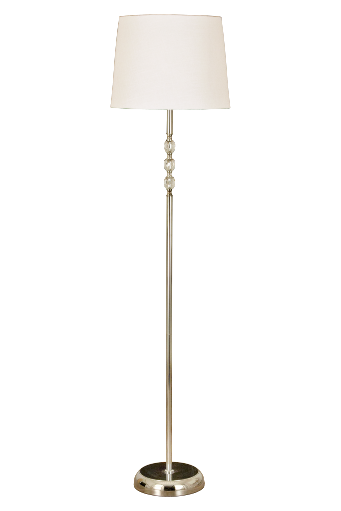 JOHANNA floor lamp, chrome / white (chroom)