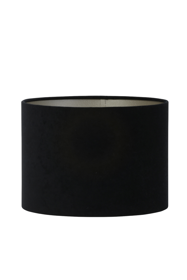 shade cylinder 35-35-25 cm velours black-taupe (le noir)