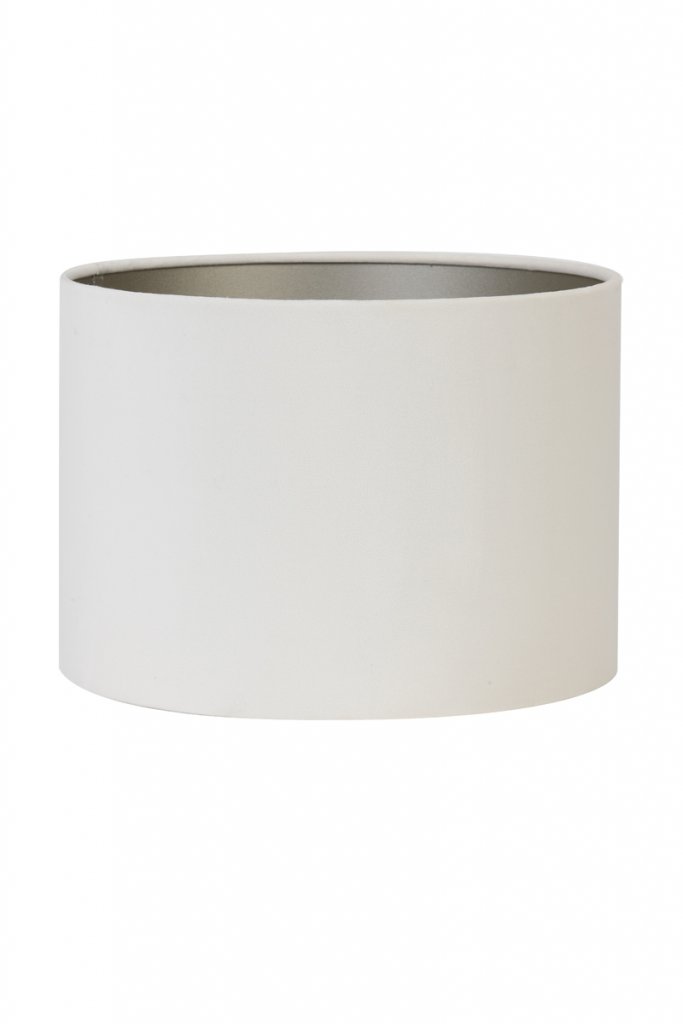 Shade cylinder 40-40-30 cm VELOURS off white (hvid)