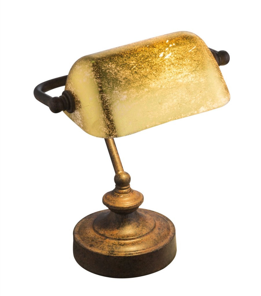 antique table lamp (brun)