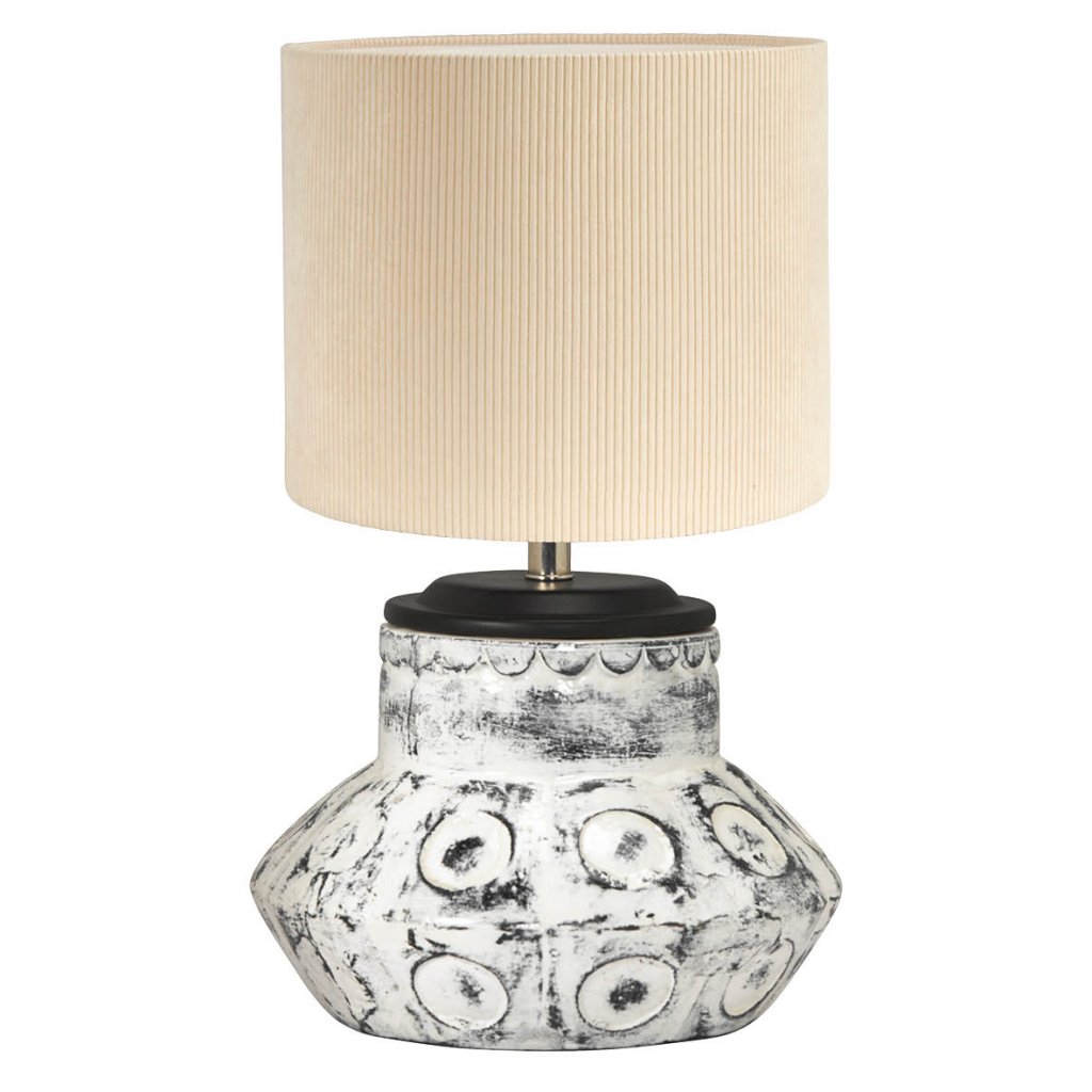 Larry bordlampe i keramik - Offwhite - fra PR Home