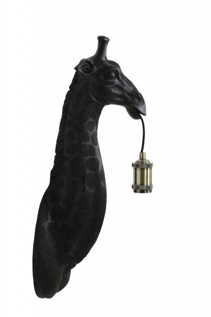 giraffe wall lamp (le noir)