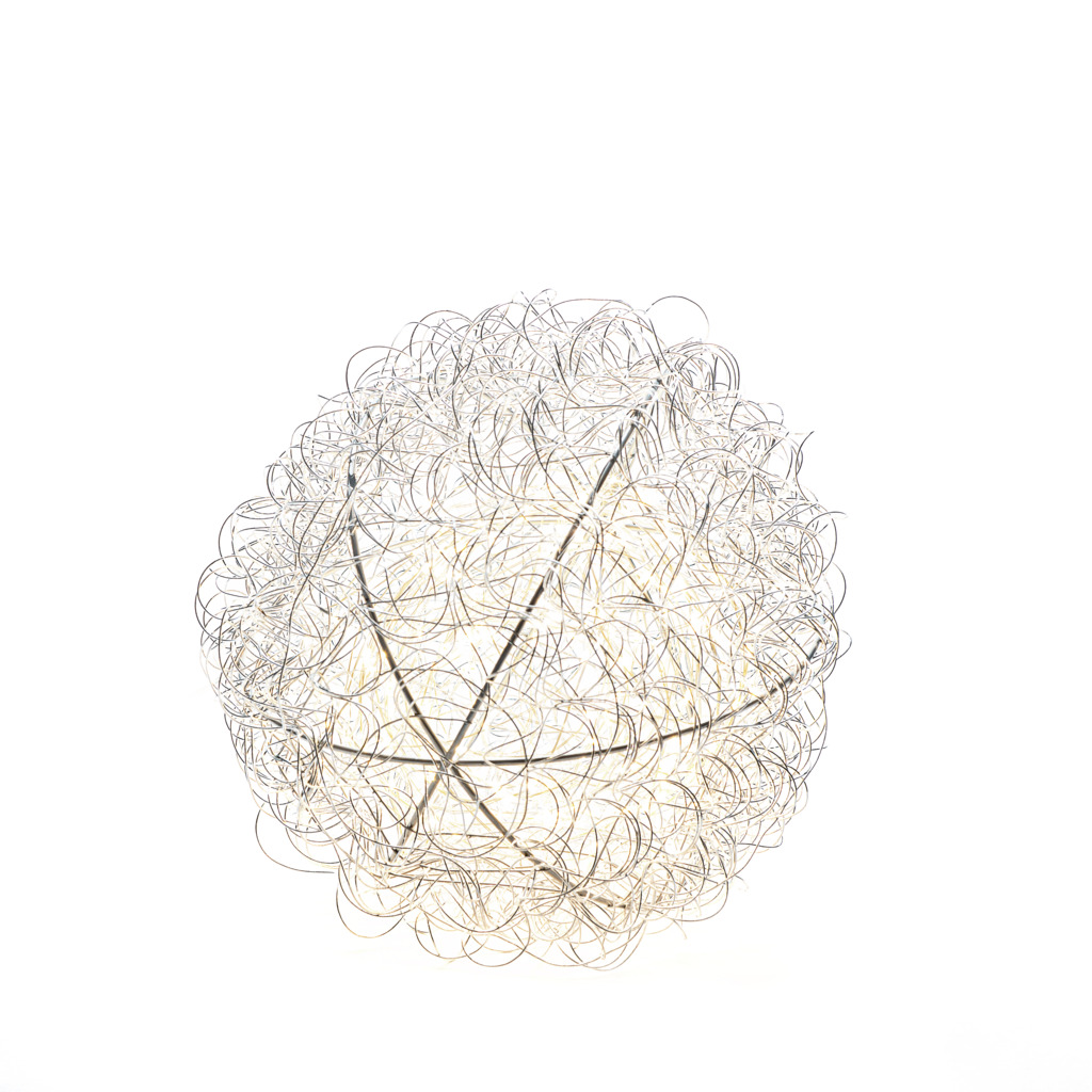 Dekorationsboll av tråd, 30 cm (Sølv)