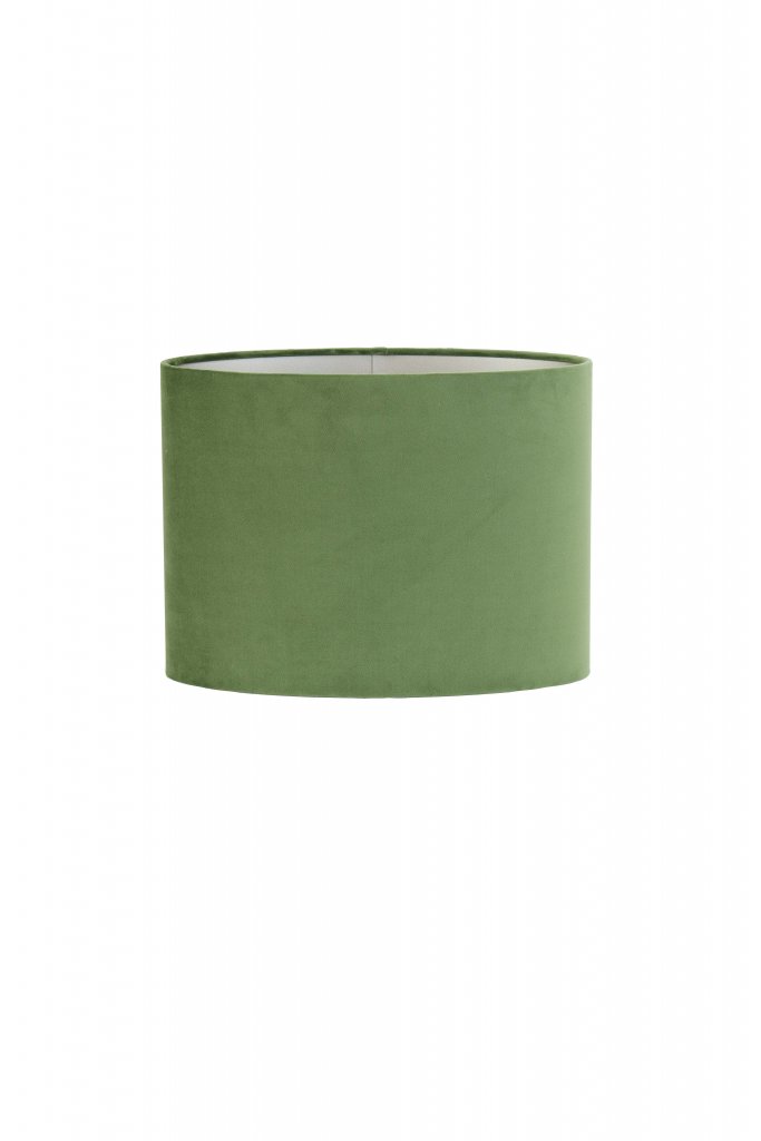 shade oval straight slim 30-15-25 cm velours dusty green (vert)