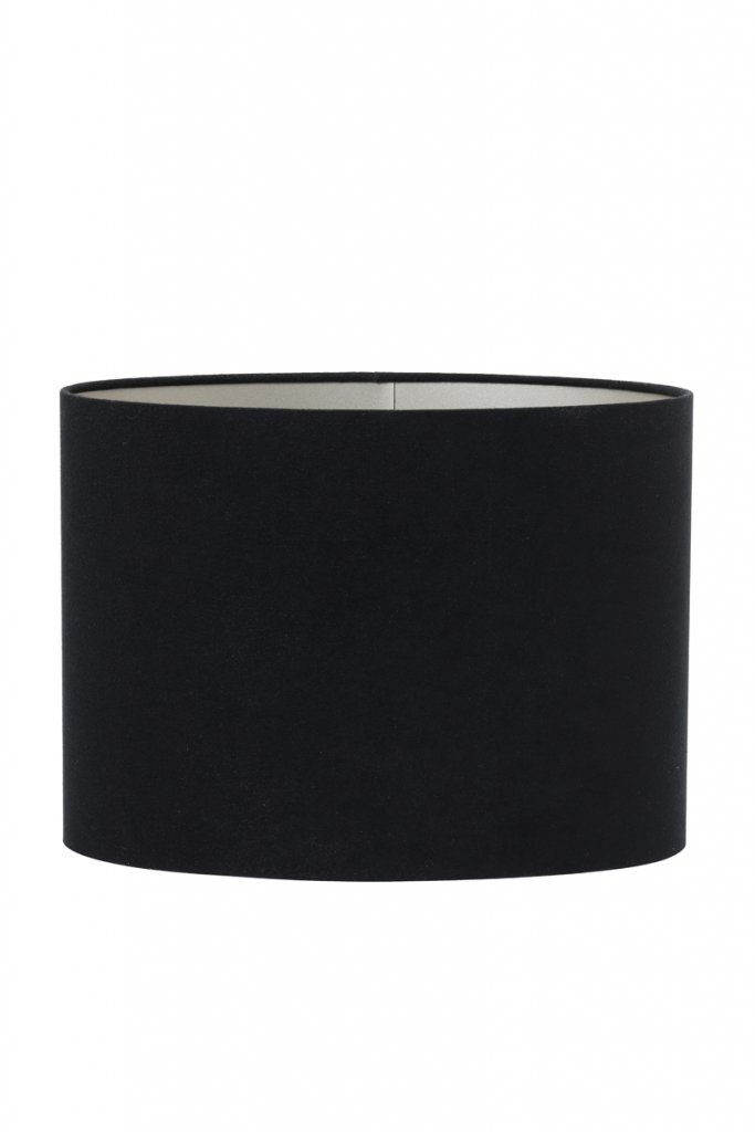shade oval straight slim 38-17,5-28 cm velours black-taupe (le noir)