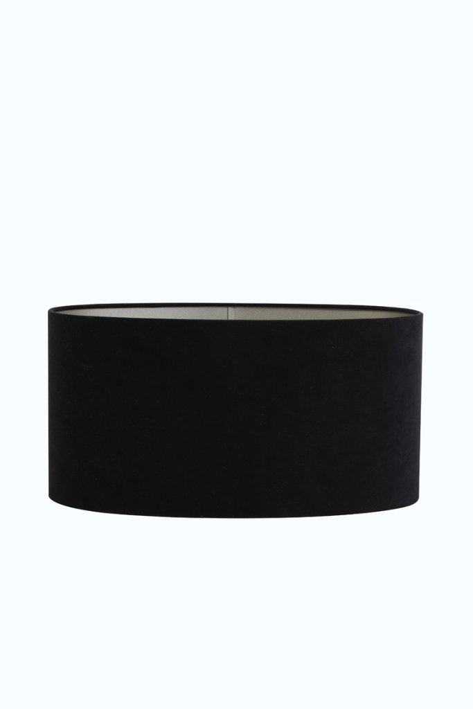 shade oval straight slim 38-17,5-19 cm velours black-taupe (le noir)