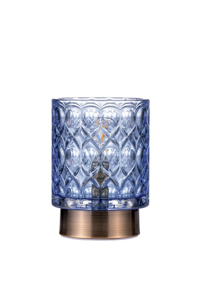 Chic Glamour bordlampe (Blå)