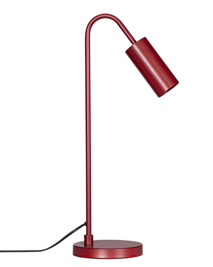 Curve tafellamp (Donkerrood)